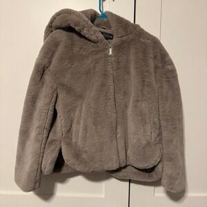 Grey‎ faux fur Zara jacket